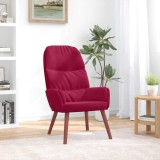 vidaXL Scaun de relaxare, roșu vin, catifea 4102615
