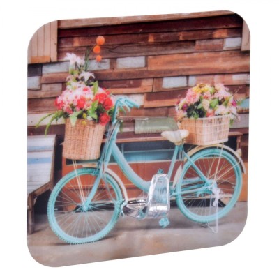 C&amp;acirc;rlig Autocolant, Model Bicicletă, Dimensiuni 8x8 cm, Greutate Maximă 2.5 kg, Multicolor foto