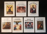 ✝ Religie LOT 7x carti NICODIM MANDITA &ndash; Explicarea Sfintei Liturghii, Minunile Sfintei Cruci, Fuga din Sodoma si Gomora, Cheia Raiului, Atotcreatorul