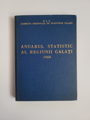 Anuarul statistic al Regiunii Galati, 1960 foto