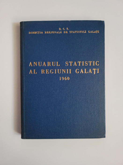 Anuarul statistic al Regiunii Galati, 1960