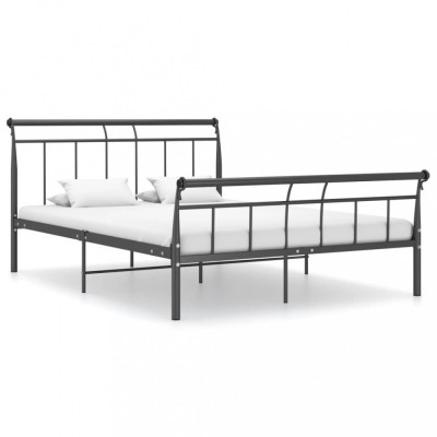 Cadru de pat, negru, 140x200 cm, metal foto