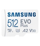Card memorie Samsung MB-MC512KA/EU, Micro-SDXC, EVO Plus (2021), 512GB, &quot;MB-MC512KA/EU&quot; (timbru verde 0.03 lei)