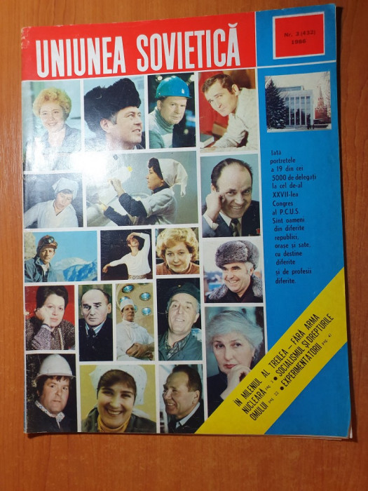 revista uniunea sovietica nr.3 /1986