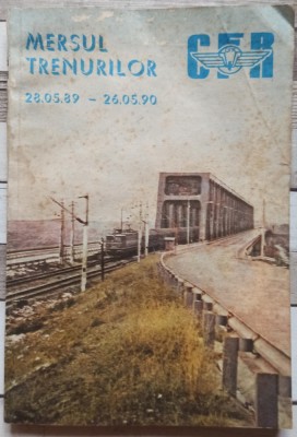 Mersul trenurilor de calatori 28.05.89 - 26.05.90 foto