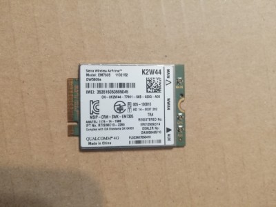Modem 4G Dell Latitude E5250 5000 Series E5450 E5550 K2W44 0K2W44 foto
