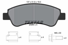 TEXTAR 2395401 Q+ set placute frana,frana disc