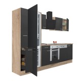 Mobilă de bucătărie Yorki 310 Leziter, Stejar Sonoma, Bloc bucatarie modular cu frigider