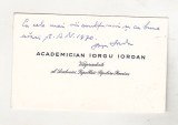 Bnk div Carte de vizita cu felicitare olografa - Iorgu Iordan