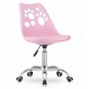 Scaun birou roz rotativ Artool Print, PP, 50x57x93.5 cm, reglabil, ergonomic, design modern, ideal birou/copii