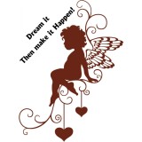 Sticker decorativ Valentine&#039;s Day, Inger, Maro, 85 cm, 1159ST-12