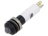 Lampă LED convexă 12VDC roşu/verde/galben &Oslash;8mm CML INNOVATIVE TECHNOLOGIES
