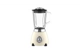 Blender Retro Zilan ZLN1207, putere 500W, capacitate 1.5L, 2 trepte de viteza, functie Pulse, vas din sticla, lame din otel inoxidabil