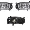 Set faruri tuning VW GOLF 3, 08.1991-04.1999, Taiwan, partea stanga+dreapta, tip bec H4; manual/electric; transparent, argintiu; fara motor;