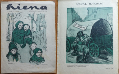Revista Hiena , an 3 , nr. 4 , 1922 , ilustratii Tonitza foto