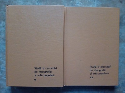 STUDII SI CERCETARI DE ETNOGRAFE SI ARTA POPULARA, 2 Volume, 1981 foto