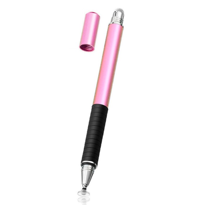 Stylus pen Techsuit, 2in1 universal, Android, iOS, roz deschis, JC02