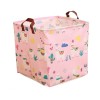 Cos container roz pentru jucarii, organizator pentru copii, model lame, 31x31x31 cm, OR99WZ9