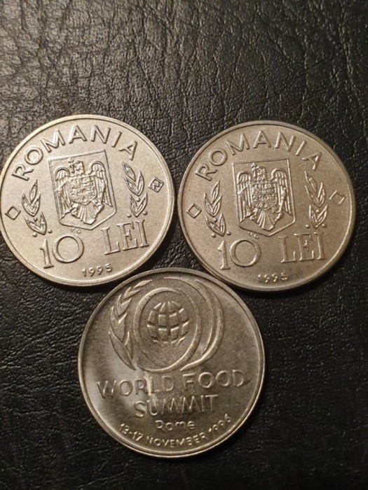 C2 Set 10 lei FAO 1995 , 1995 N , 1966 Roma UNC