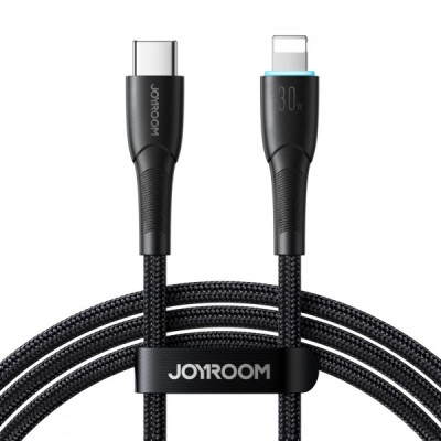 Cablu Date si Incarcare USB-C - Lightning Joyroom SA32-CL3, 30W, 1m, Negru foto