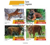 Timbre GUINEEA 2020 - Tigri / Bloc, Colectie timbre noi, tema animale, blocuri de timbre