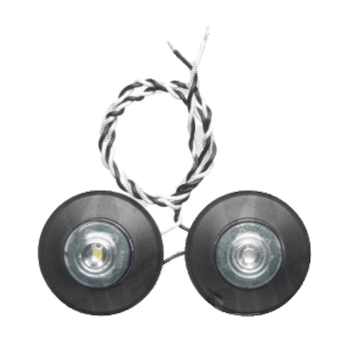 Set becuri tip led pentru lampi gabarit cu brat , diametru 60.5mm, culoare rosu si alb, 12V/ 24V Kft Auto Set becuri tip led pentru lampi gabarit cu brat , diametru 60.5mm, culoare rosu si alb, 12V/ 24V Kft Auto