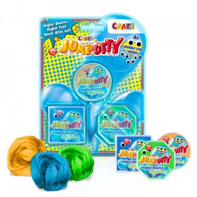 Craze - Jumputty - Plastilina Saritoare Blister 3 Buc Diverse Culori foto