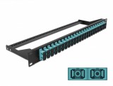 Patch panel 19&quot; cu 24 x SC OM3 Multi-mode Duplex, Delock 43395