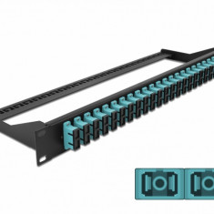 Patch panel 19" cu 24 x SC OM3 Multi-mode Duplex, Delock 43395