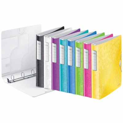 Caiet mecanic Leitz Active WOW A4 4 inele 30mm SoftClick polyfoam foto