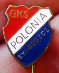 I.942 INSIGNA STICKPIN SPORT CLUB POLONIA GKS BYDGOSZCZ 10mm foto