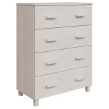 Cumpara ieftin Servanta &bdquo;HAMAR&rdquo;, alb, 79x40x103,5 cm, lemn masiv de pin