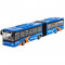 Vehicul Miniatura Autobuz Dublu Albastru - Galben