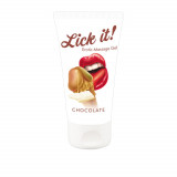 Lubrifiant Lick-it cu Aroma Ciocolata Alba, 50ml