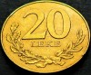Moneda 20 LEKE - ALBANIA, anul 2000 * cod 269, Europa