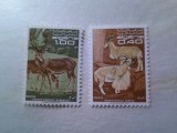 Serie Algeria 1968 - Fauna - Capre , 2 valori, Nestampilat
