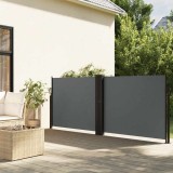 Cumpara ieftin Copertină laterală retractabilă, antracit, 100 x 1000 cm