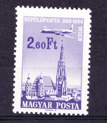 TSV$ - 1968 MICHEL 2421 UNGARIA - CLADIRI MNH/** LUX foto