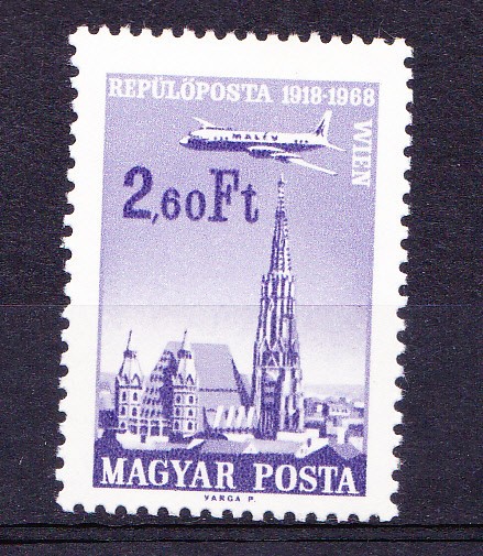 TSV$ - 1968 MICHEL 2421 UNGARIA - CLADIRI MNH/** LUX