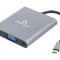 Adaptor USB 3.1 Cablexpert 0,15m Negru-Gri 5Gbps