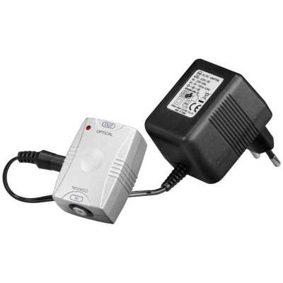 Convertor IN coaxial DIGITAL - OUT Toslink OPTICAL Goobay 11918 foto