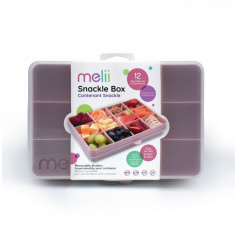 Melii Cutie snack pentru copii, 12 compartimente, culoare Roz