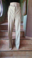 REZERVAT PANTALONI MASSIMO DUTTI LANA SI MATASE NATURALA MARIME 38/28 foto