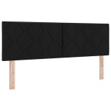 vidaXL Tăblie din Țesătură Geometric Manual Negru 144 cm țesătură