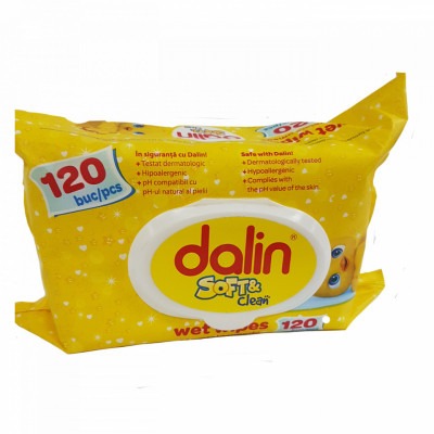 Dalin Servetele Soft &amp;amp;amp; Clean capac, 120 buc foto