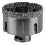 Carota diamantata Graphite 72 mm cu filet M14 pentru gresie, beton si sticla