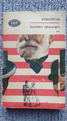Lucien Leuwen, Stendhal, vol II, Rosu si alb, Ed ptr literatura 1969 foto