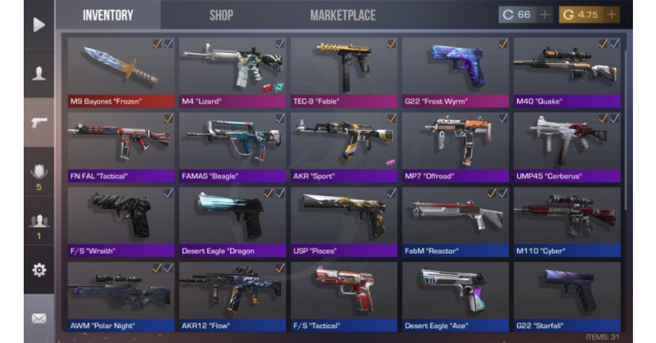 Cont Standoff 2 Cu M9 Bayonet 3000 gold | arhiva Okazii.ro