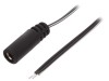 Cablu Alimentare DC 5,5/2,1 Soclu Drept 0,2m Negru