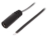 Cablu Alimentare DC 5,5/2,1 Soclu Drept 0,2m Negru, Bq Cable